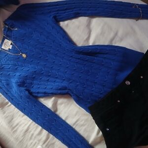 St. John's Bay Vibrant Blue Crew Neck Sweater